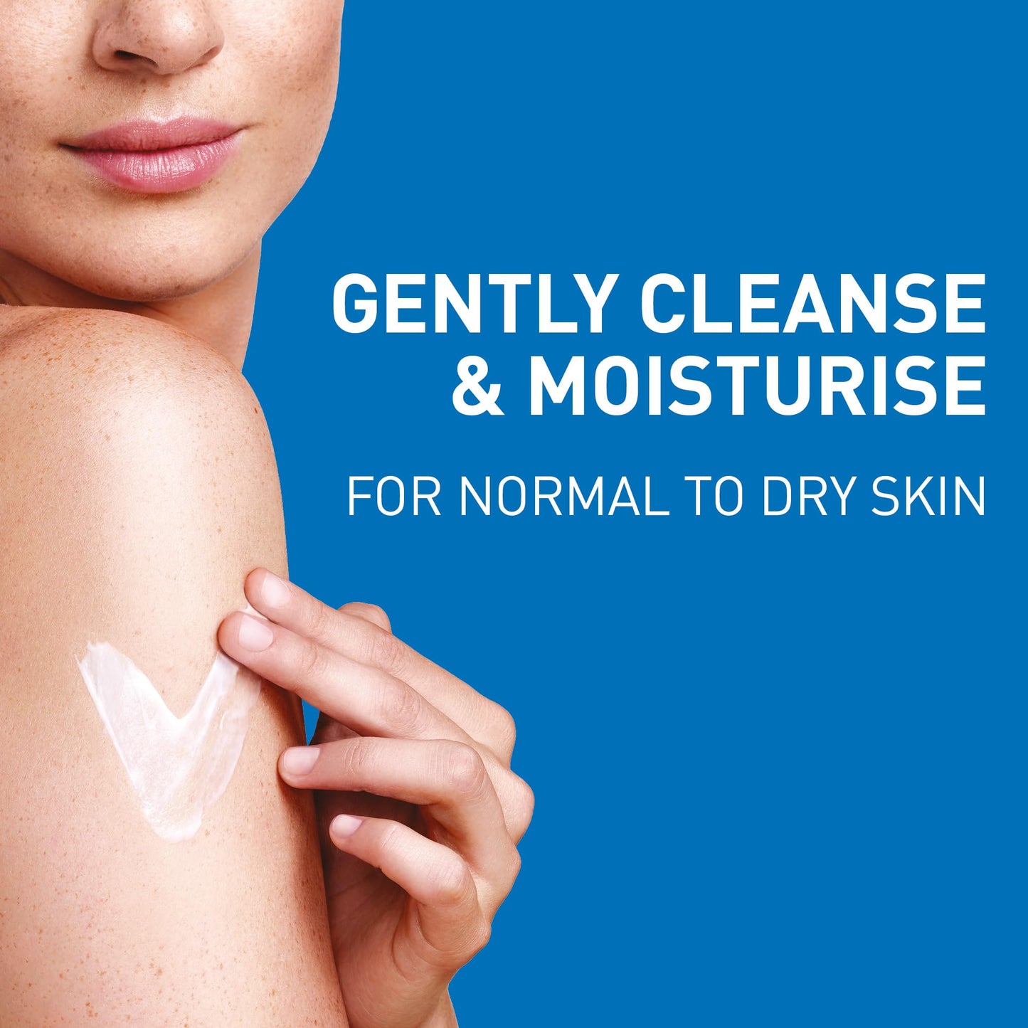 CeraVe Face & Body Routine for Dry Skin Travel Essentials- Moisturising Lotion 473ml & Hydrating Cleanser 88ml
