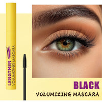 Fankayi Mascara Black Waterproof,Bubble Mascara,Black Silk Fiber Eyelash Masca/ra with Soft Masca/ras Brush,Smudge Proof Long Lasting 4D Silk Fiber Mas Cara for Makeup,Waterproof Masc-ara,Thrive Masc-ara