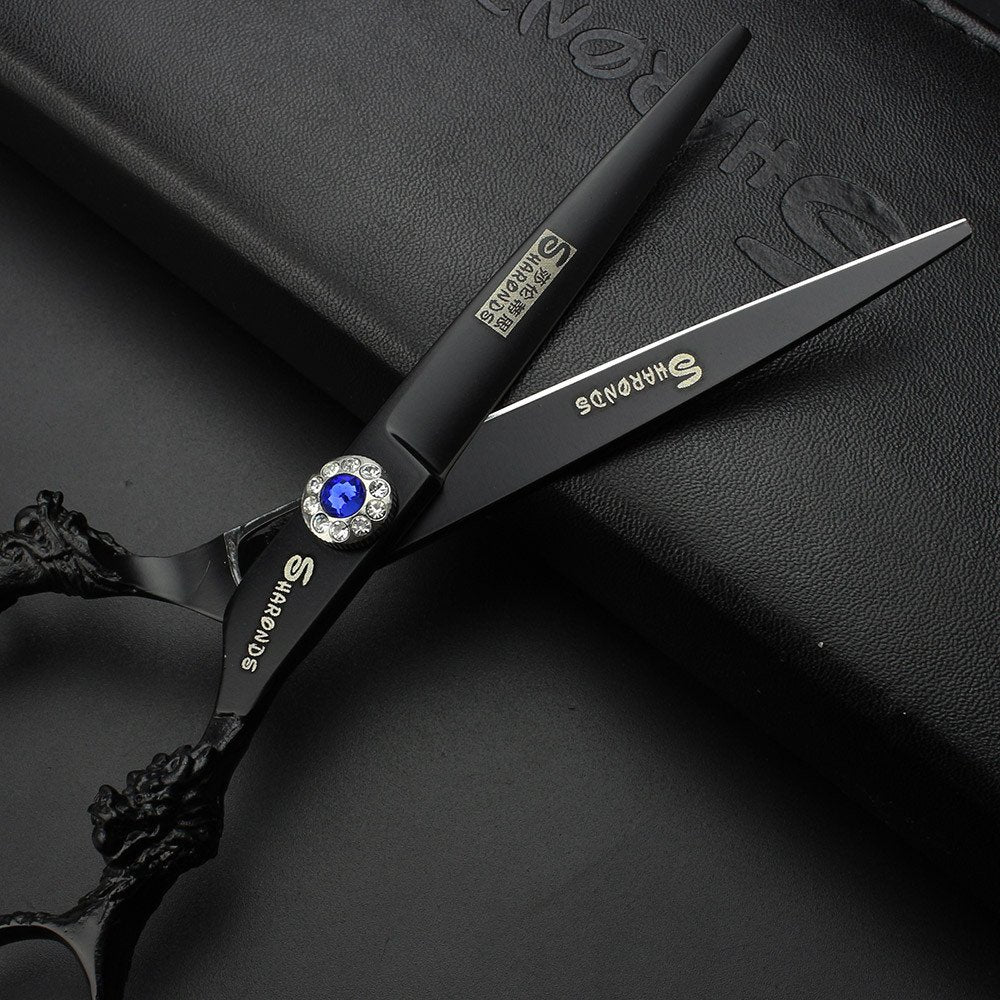 SHARONDS 5.5/6/7.5/7/8-inch professional hair clippers, Japanese 440C jewelry scissors (6-in cutting scissors)