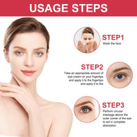 Bisienya 2 PCS Retinol Eye Cream,3g Retinol Dark Circle Eye Cream,Moisturizing and Firming,Anti-Aging,Suitable for Relieving Dark Circles and Puffiness