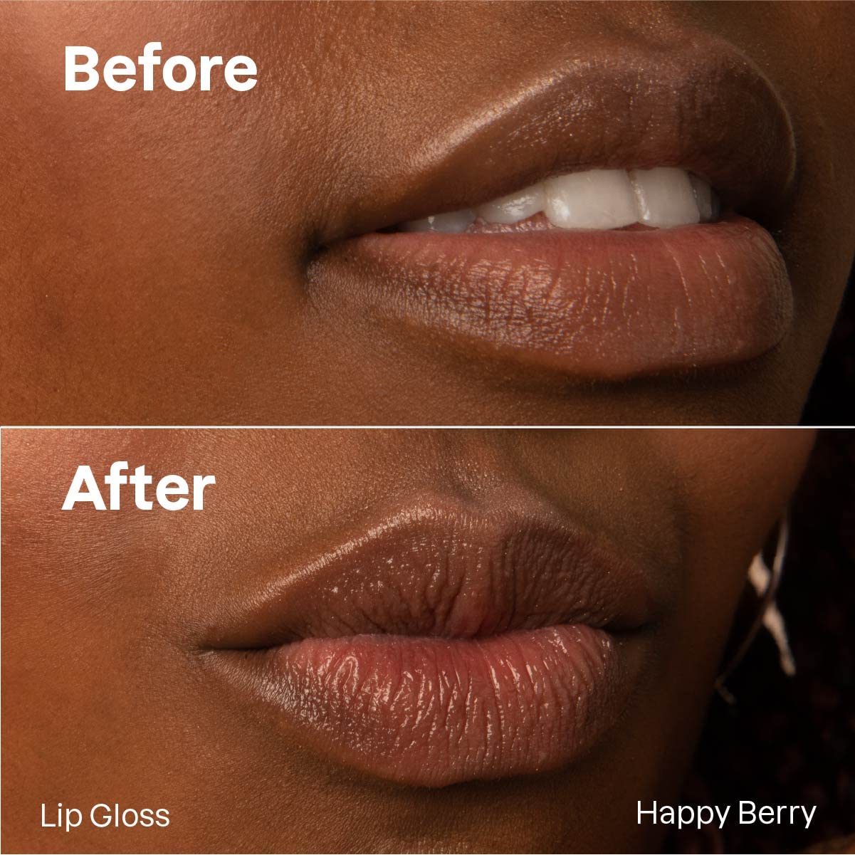 ATTITUDE Oceanly Sheer Lip Gloss Stick, EWG Verified, Titanium Dioxide-Free, Vegan Makeup & Beauty, Plastic-Free, Happy Berry, 3.4 grams