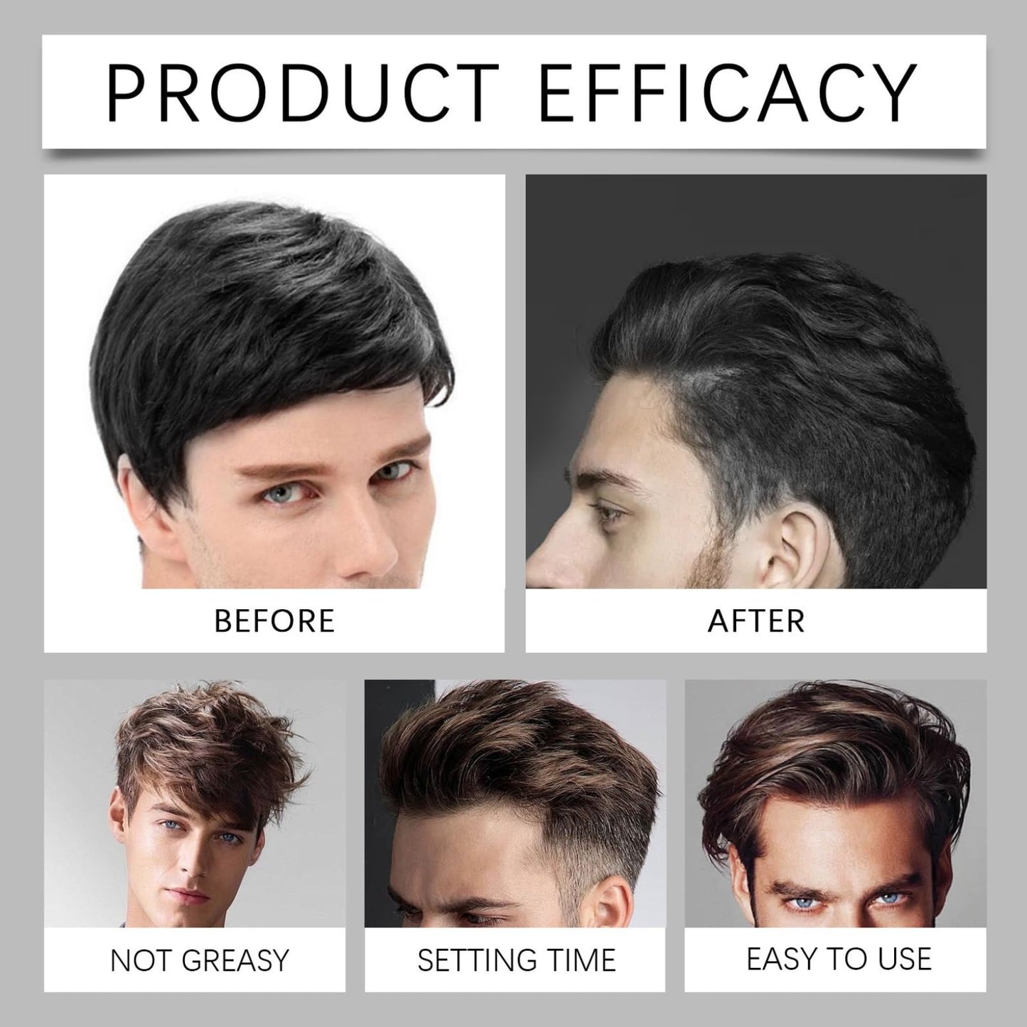 PLVNNZ Texture Powder,Hair Texture Powder,Based Texture Powder,Volume Powder for Men,Hair Styling Powder with Natural Ingredients, Adds Texture & Volume Instantly, Strong Hold 40g