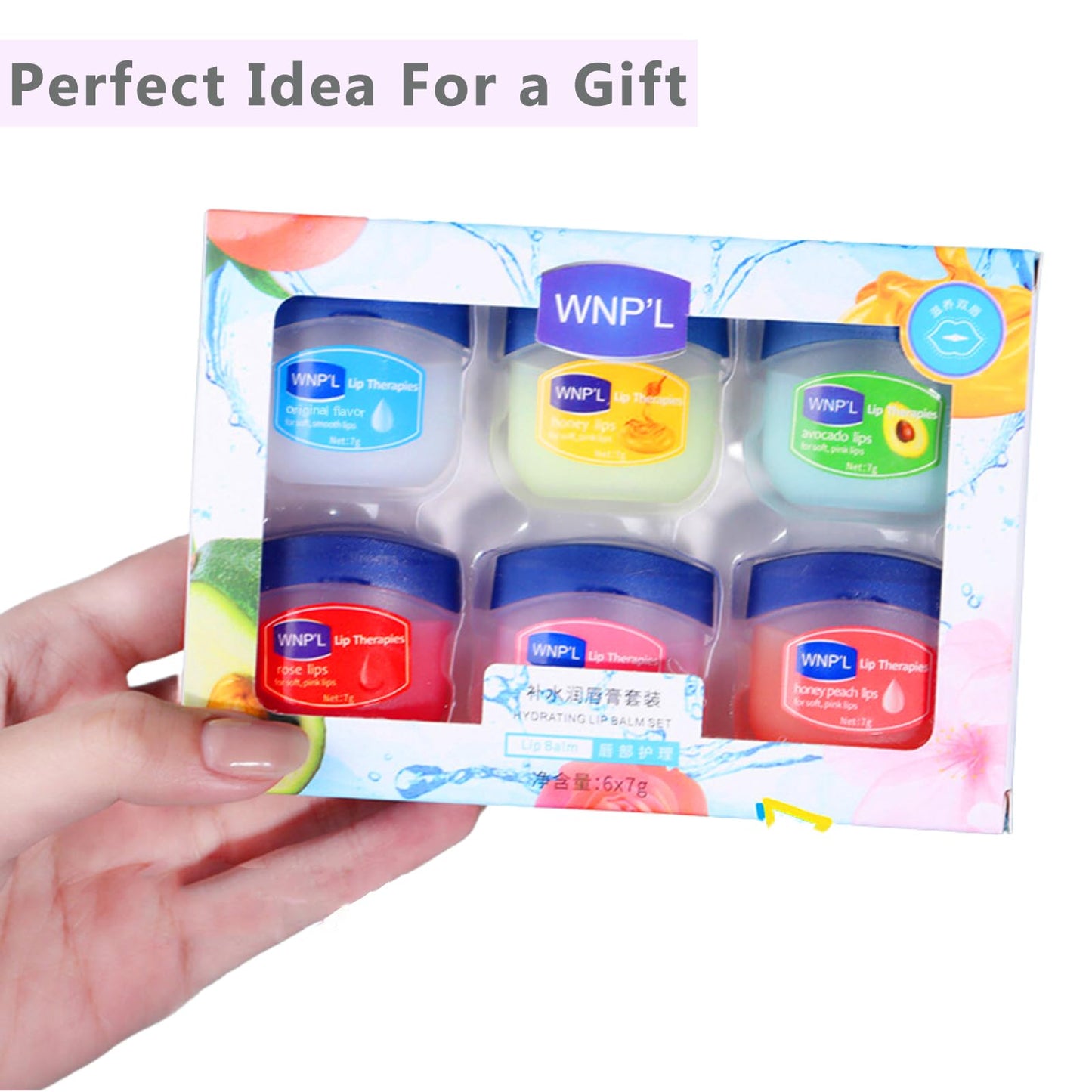 Lip Balm Set- 6 PCS Lip Mask Lip Balms Multipack Lip Moisturizer For Very Dry Lips Lip Repair Sleeping Lip Mask For Day&Night Lip Care, Brighten Dark Lip Color Reduce Lip Lines&Wrinkle