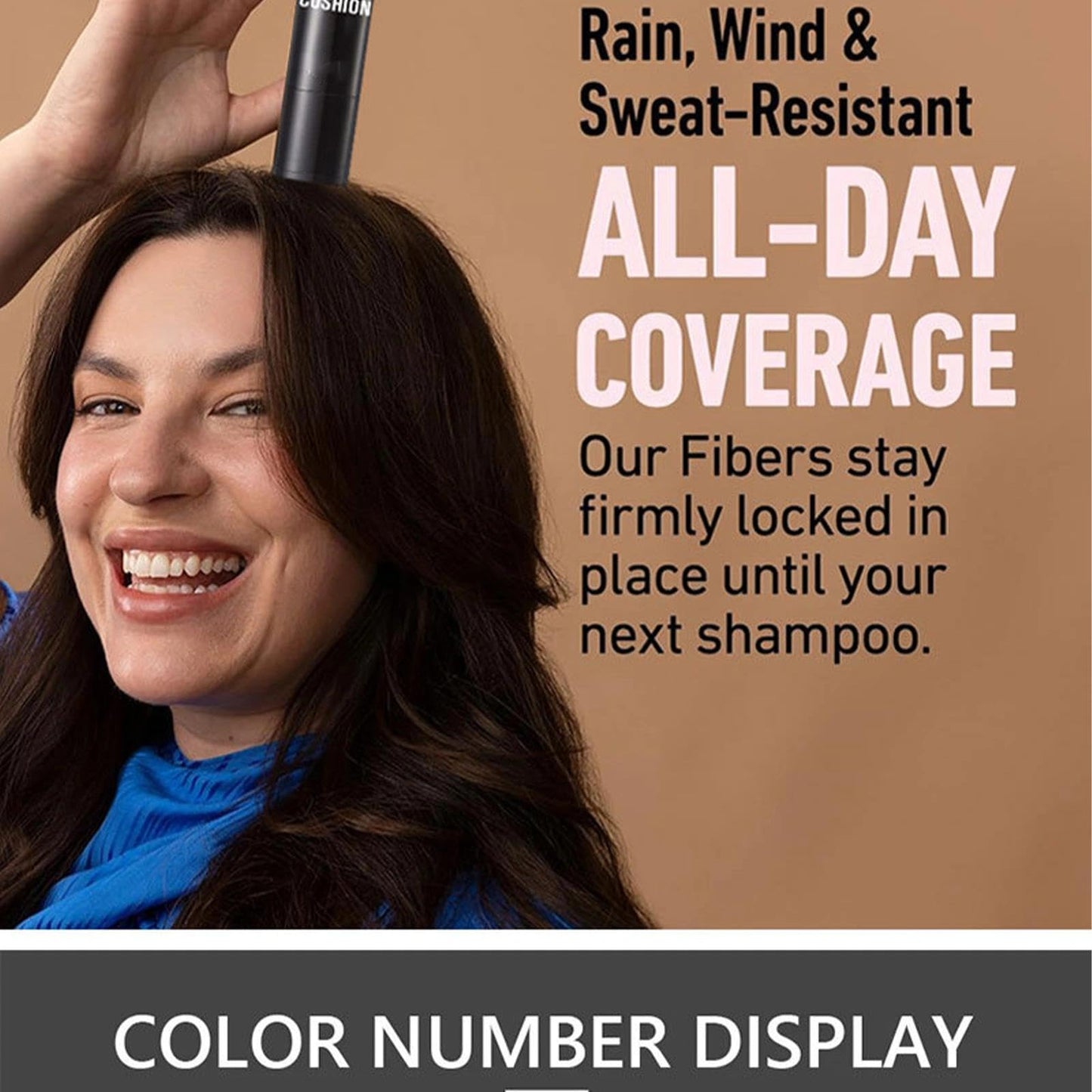 AurolaGlow Instant Hair Root Concealer Powder Stick with Sponge – Covers Thinning Hair & Grey Roots, Easy Hairline Touch-Up Solution