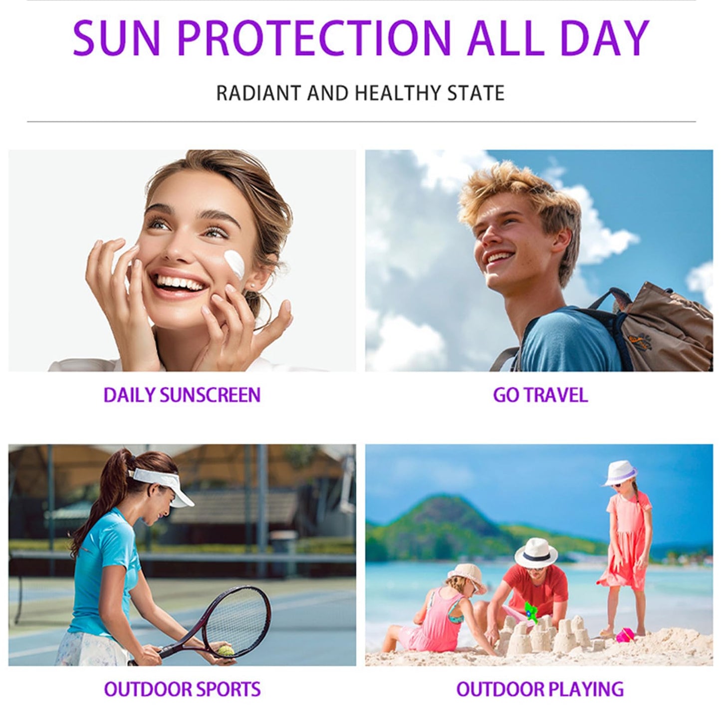 ChicNana Sunscreen SPF 100+, Sun Cream SPF 100 PA+++, Very High Protection Suncream Factor 100, Very Water + Sweat Resistant, Refreshing, Ultra Light UV Protetion Face Sunscreen Non Greasy & Non Sticky (80ml)