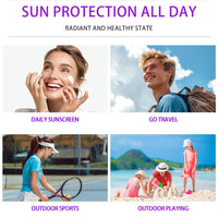 ChicNana Sunscreen SPF 100+, Sun Cream SPF 100 PA+++, Very High Protection Suncream Factor 100, Very Water + Sweat Resistant, Refreshing, Ultra Light UV Protetion Face Sunscreen Non Greasy & Non Sticky (80ml)