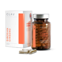 CLAV Siberian Ginseng Extract - 900mg Eleutherococcus Root Powder - Reduction of Tiredness & Fatigue - 60 Ginseng Capsules - Vegan - Made in Germany