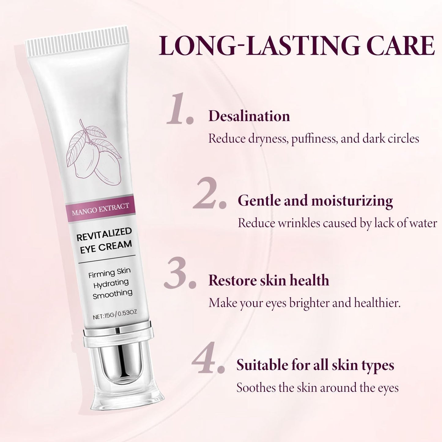 Siyinzu Eyelift Serum Mango Revitalize Eye Cream,Mango Activating and Firming Eye Cream,Hyaluronic Acid Repair Cream,E/ye Cre/am for Dark Circles and Puffy Eyes,Under Ey/e Cre/am,Anti Aging Ey/e Crea/m