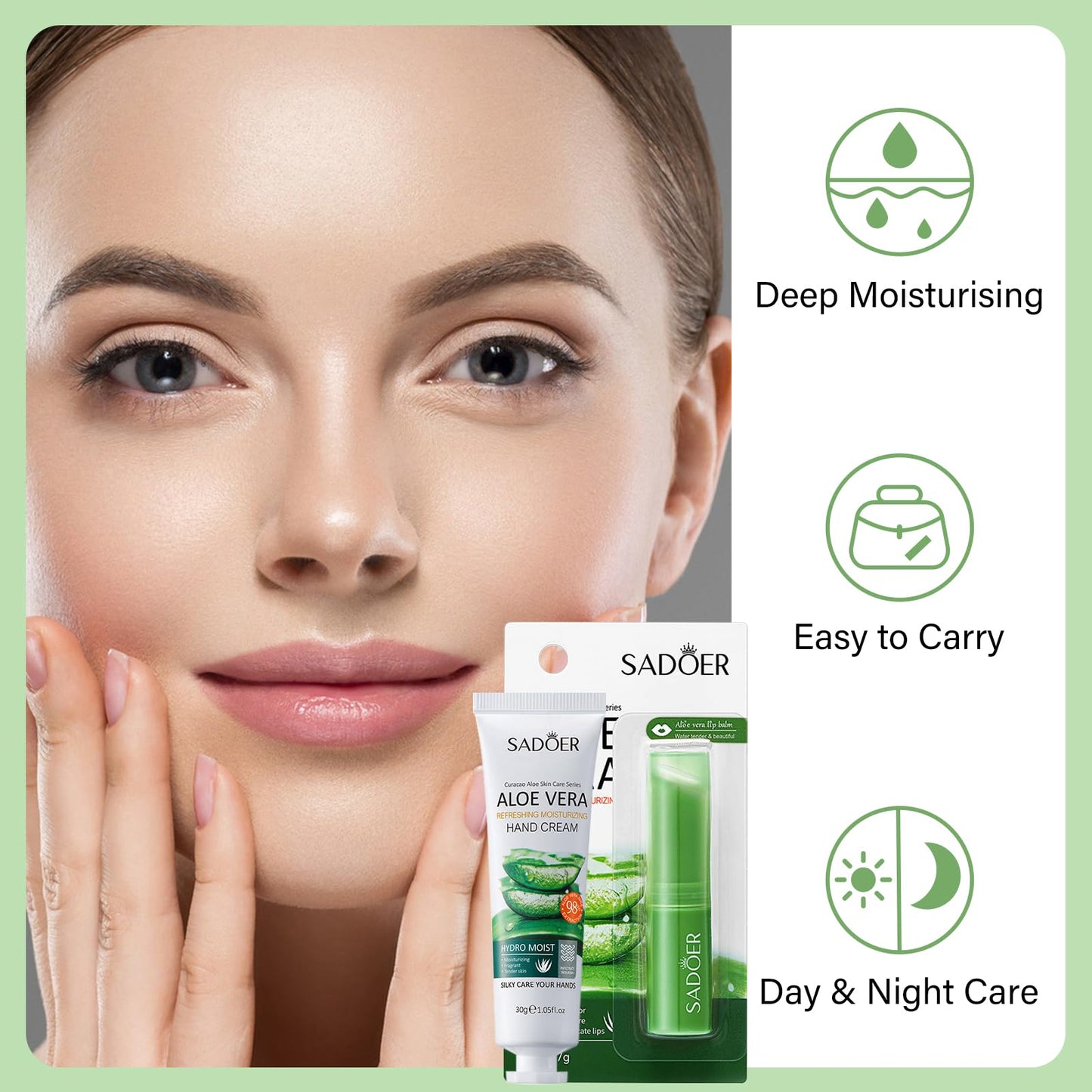Xumann 12PCS Skin Care Gift Sets for Teenage Girls, Aloe Vera Skincare for Women, Simple Pamper Face Care Kit for Teen