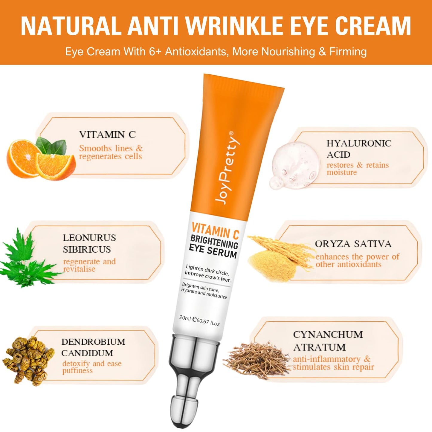 Eye Cream For Dark Circles, Vitamin C Eye Cream For Dark Circles And Puffiness, Anti Wrinkle Eye Cream, Vitamin C Eye Bag Cream For Women/Men, Brightening Eye Cream Anti Aging, Eye Care Products