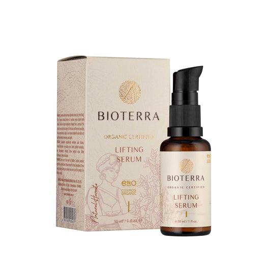 Bioterra Organic Lifting Serum, Rejuvenation & Antioxidants, Natural Face Moisturiser for Skin Glow, 30ml