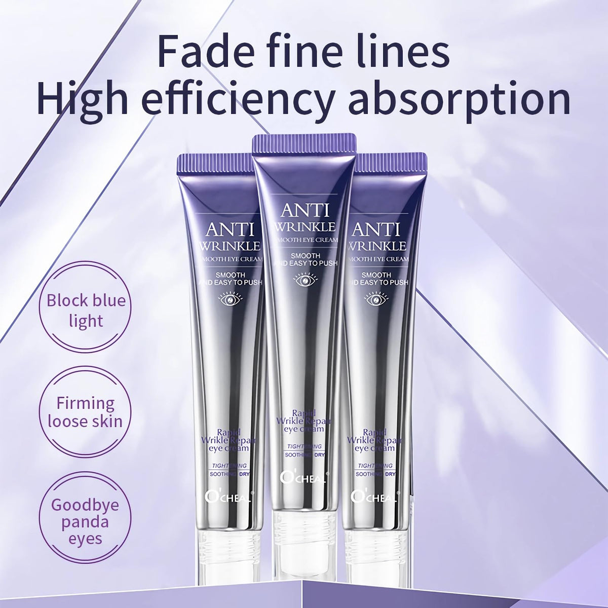 mercham Retinol Eye Cream Anti Aging, Under Eye Cream with Cooling Roller for Dark Circles and Puffy Eyes Bags, Reduce Fine Lines, Brightening & Moisturizing Eye Repair Cream for all Skin Types- 20g