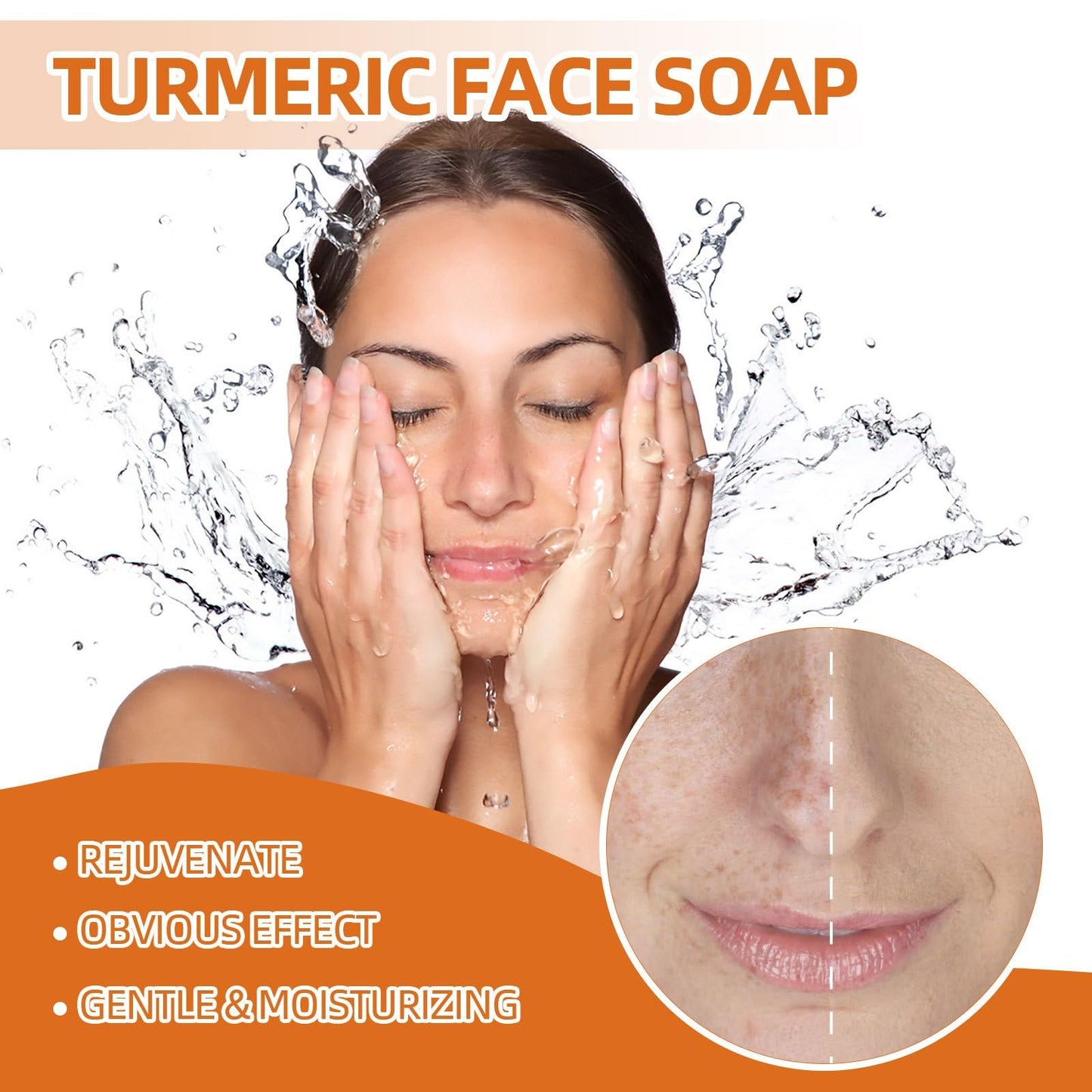 30PCS Turmeric Kojic Acid Cleansing Pads,Turmeric Face Scrub Pads,Cleansing Pads for Exfoliation,Face Pads Cleansing Cotton,Helps Balance Skin Oil and Water,Refreshes Controls Oil,Refines Pores