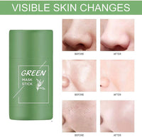 OunTechGlory Green Tea Cleansing Mud Mask Stick - Solid, Effective Cleansing to Reduce Blackheads, Excess Oil & Acne-Prone Skin - Improves Skin Health For All Skin Types (2PCS)