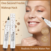 Generic 4-in-1 Freckle Pen – Waterproof Long-Lasting Freckle Makeup Pen with Fine Tip, Hypoallergenic Skin-Friendly Formula, Dual Colors (Light Brown & Dark Brown) for Natural Sun-Kissed Look