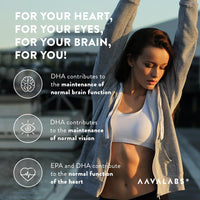 AAVALABS Omega 3 Fish Oil 2000mg per Daily dose (2 softgels) - 1000mg EPA + 500 mg DHA per dose - High Strength Omega 3 Fatty Acids Supplements - Molecularly Distilled - 120 Capsules - 60 Days Supply