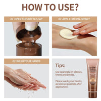 Tanning Moisturiser - Moisturizing Sunless Self Tanning Lotion - Fair to Medium Skin Tones - Natural Glow +Firming Daily Moisturizer for Body - Tanning Accelerator Moisturizer For Face & Body Brown
