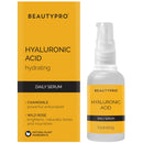 BEAUTYPRO HYALURONIC ACID Daily Hydrating Antioxidant Serum 30ml | 100% Plant Based Skincare Serum | Hydrating, Anti-Inflammatory, & Energising | Soybean & Chamomile |