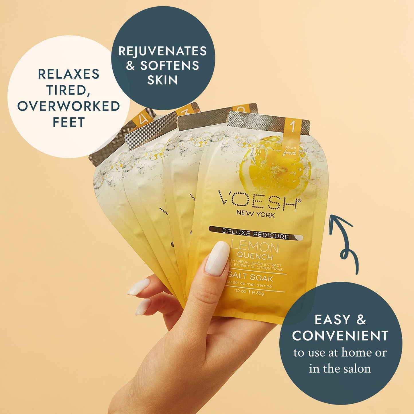 VOESH Foot care Voesh - Pedi in Box Deluxe Lemon