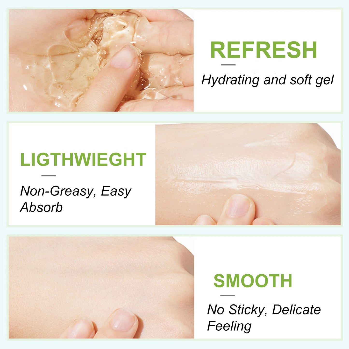 300ml Organic Aloe Vera Gel, 98% Pure Aloe Vera Gel For Face & Body, Aloe Vera Moisturiser For Hydrating & Smoothing Skin, Aloe Vera After Sun Gel, For For Dry Skin, Sunburn, Acne, Repair