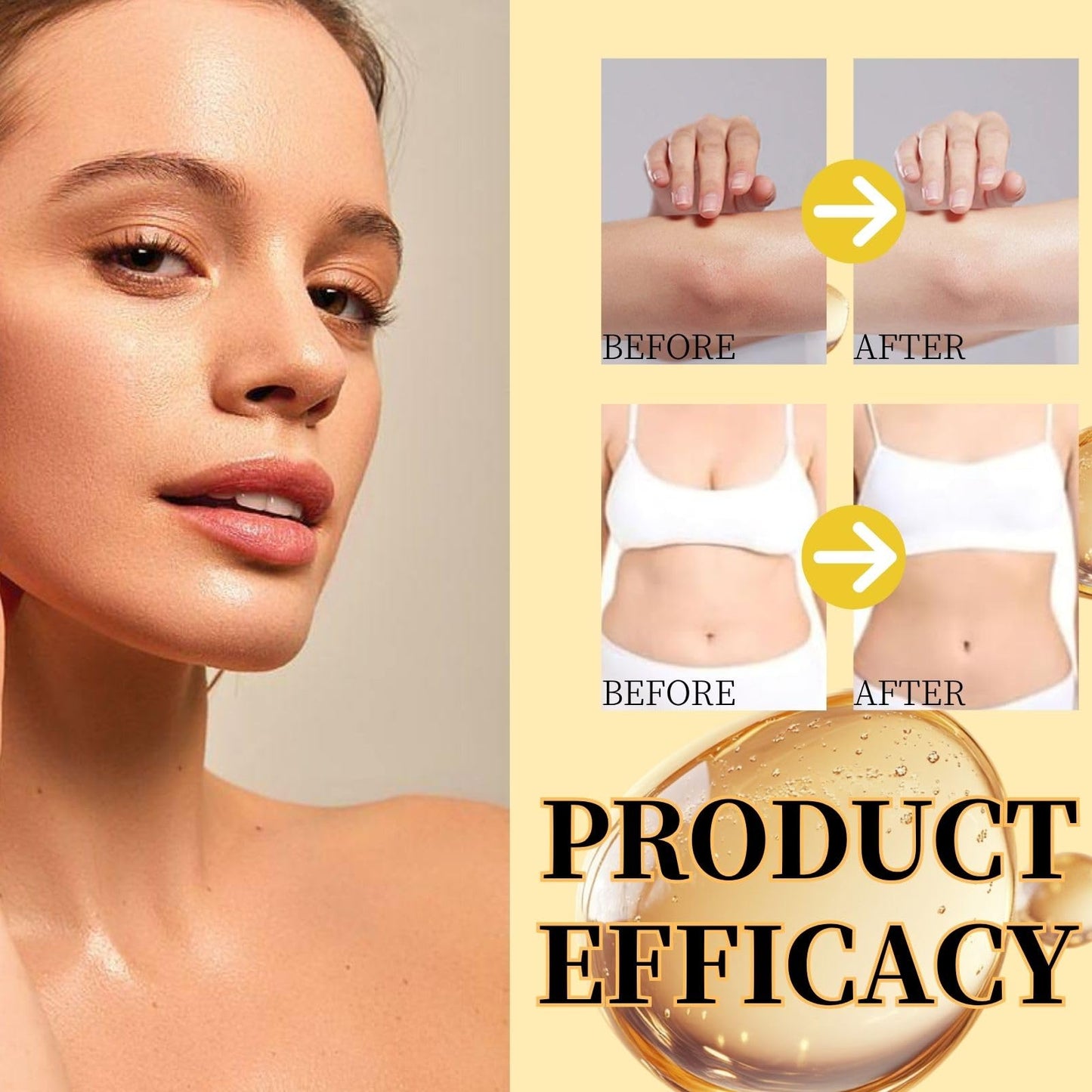 Magic Luxury Body Oil with Gua Sha Tool - Glow Remedy Oil for Skin Tightening & Hydration, Silken Essence Firming Body Oil for Women, Dry Skin & Massage Therapy