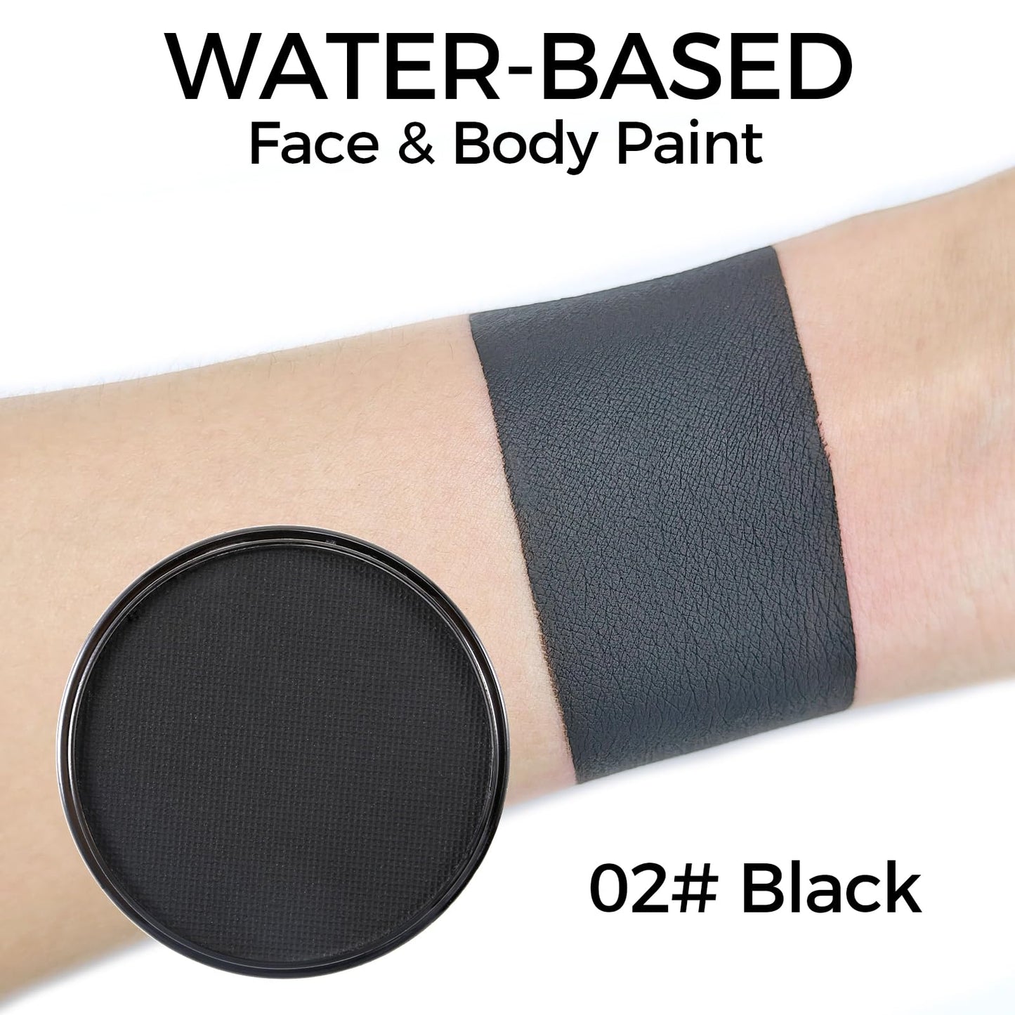 Erinde Blue Face Paint Palette, Water Based Face & Body Paint, Cream Makeup Palette With Makeup Brushes, Non-Toxic, Blendable, Highly Pigmented, Facepaint for Fancy Ball, Parties, Club, Night-Out, 30g