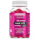 Hair Vitamin Biotin Complex Gummy | Cherry Flavour | 60 Vegan Gummies | Multivitamin Supplement containing Biotin, Vitamin C, Folic Acid and Zinc | Maintain Healthy Hair Growth by NUTRIGUMS®