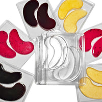 12Pcs DIY Eye Mask Mold,Under Eye Patches Molds Safe Healthy Natural Reusable Transparent Eye Mask Patch Tray,Professional Eye Mask Making Tools