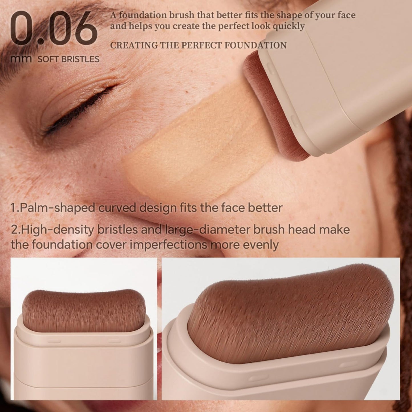 Makeup Multi-Use Full Coverage Concealer Stick,Makeup Found/ation Sti/ck,Cream Foun/dation With Built-In Brush,Flawless Eraser Foundation Sti/ck,Double Head Make-Up St/ick,Durable Cream Found/ation#3