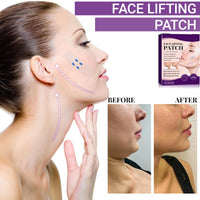60pcs Invisible Face Lift Tape – V-Line Shaping Patches for Jowl, Chin & Eye Lift Waterproof & Instant Wrinkle Smoothing Patches for a Youthful Look, Elasticity Tightening