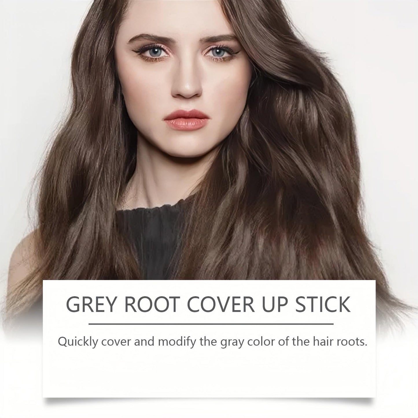 Safe and Convenient Comb Hair Dye,2-in-1 Hair Dye Comb,Fast-Acting Comb-Over D/ye,Waterproof and Sweat-Proof H/air D/ye C/omb,H/air Color Stick,Portable Ha/ir Colouring Cream(Black Brown,02#)