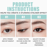 Maggikey Matte Gel Colored Eyeliner, Provides Long - Term Wear, Water - Resistant, Sweat - Resistant Pencil In Cyan - A Great Makeup Tool