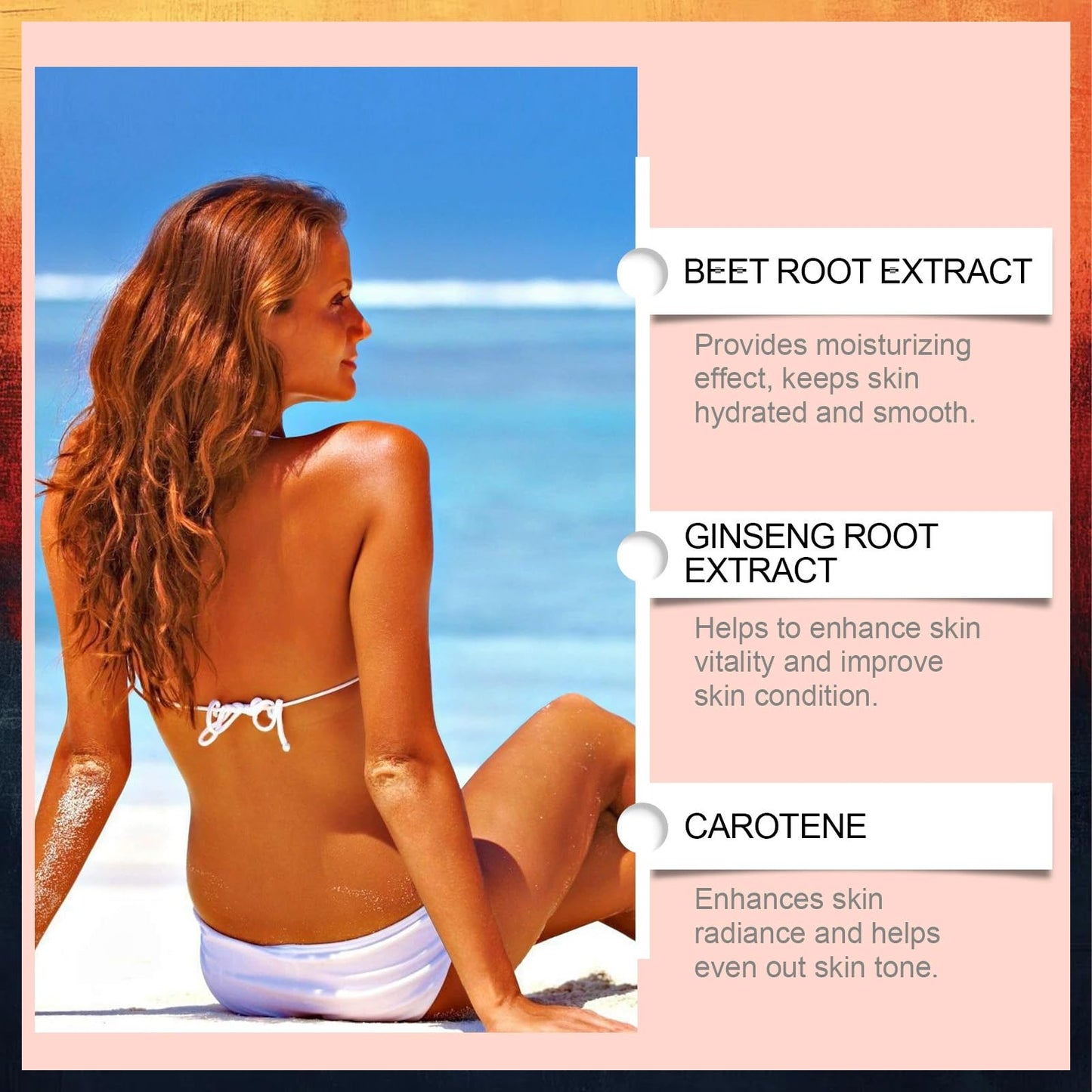 MINSHZEE Sunscreen Tanning Drops, Natural Ingredients Liquid Tanning Drops for Women and Men, Enhance Your Natural Skin Tone, Natural Bronze, 1 Piece, 60ml