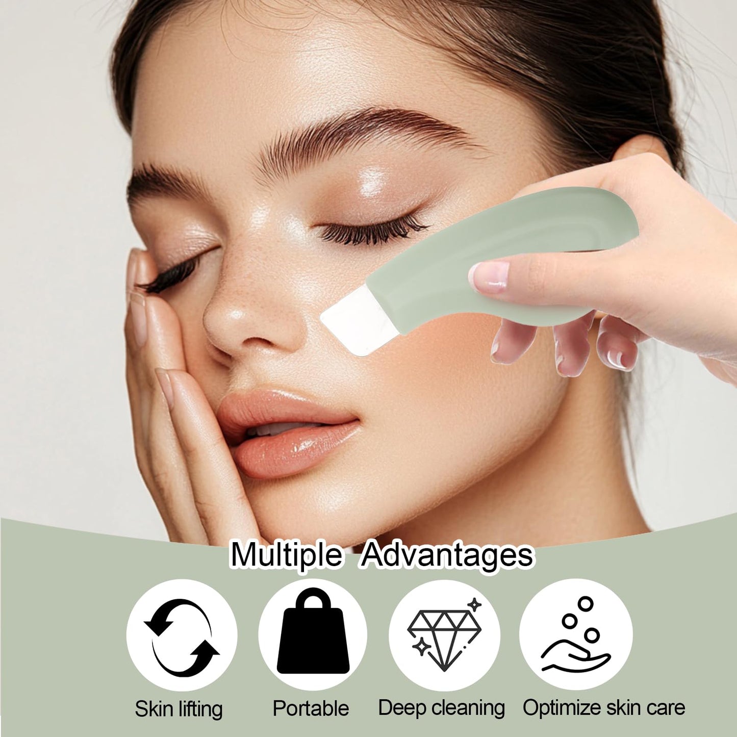 DOOCECIY Nose Pore Blackhead Scraper for Women Men Deep Skin Cleaning