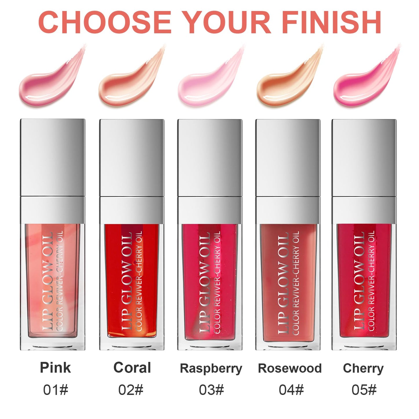 Ceboic Hydrating Lip Glow Oil, Moisturizing Lip Oil, Long Lasting Plumping Lip Gloss Non-Sticky Transparent Toot Lip Balm, Tinted Lip Prevents Lip Lines and Dry Cracked Lips (Raspberry)