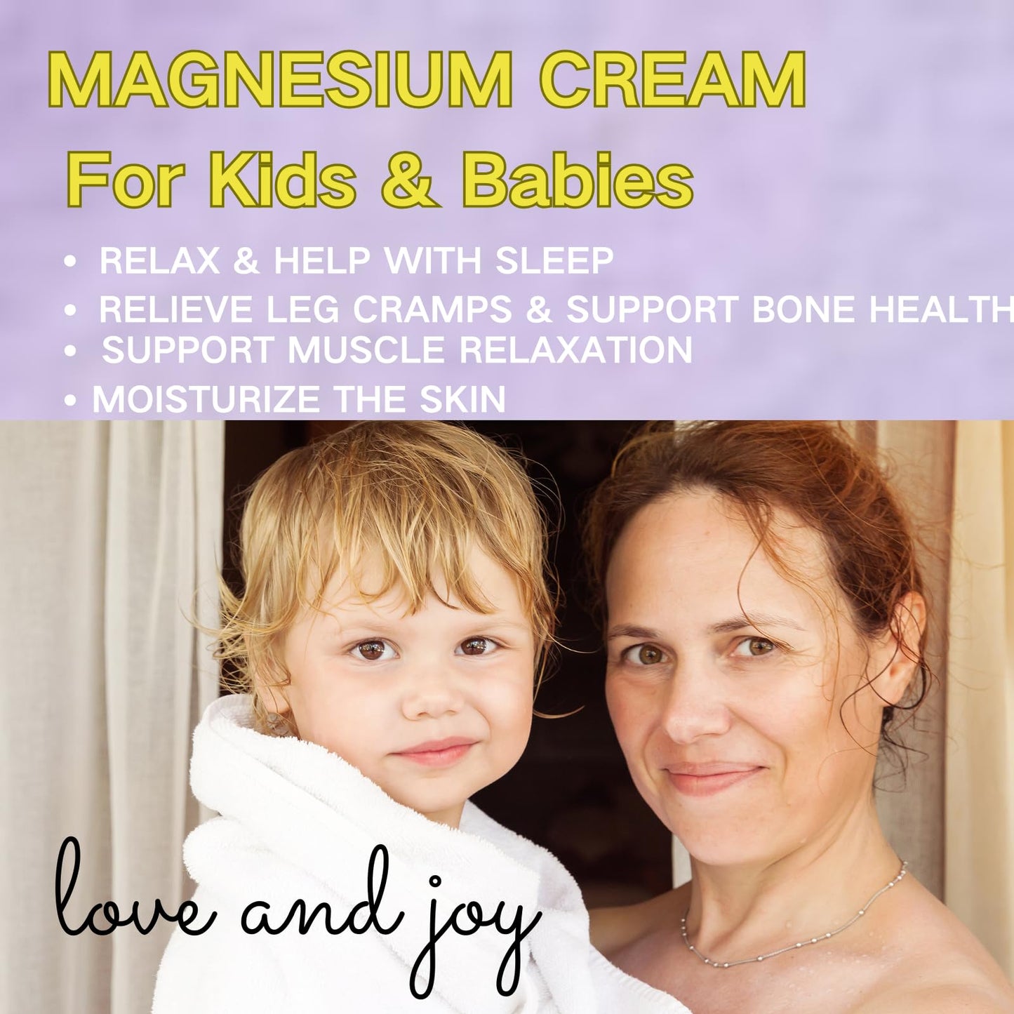 IZBEAUVO Magnesium Lotion For Kids, Bedtime Magnesium Cream For Sleep, Body Moisturiser With Calming Lavender Essential Oils & Shea Butter - Body Skin Care Apply To Legs,Arms Or Chest