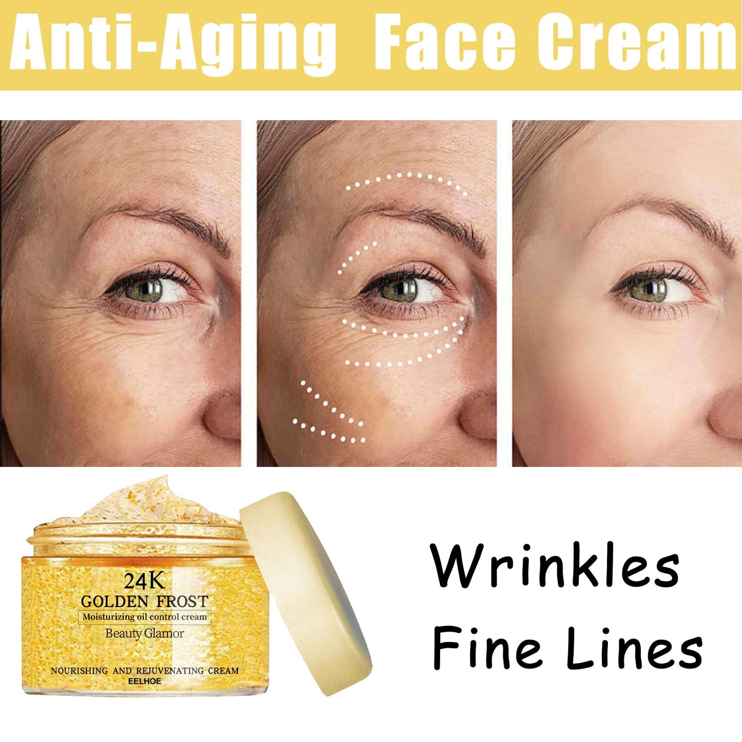 Collagen Firming Face Cream,Anti Wrinkles Face Moisturizer,Face Moisturizer Anti Aging,Deep Hydration & Lifting,Night Repair Cream for Damage Skin,Daily Moisturizer for Face,Firming Sagging skin-50g