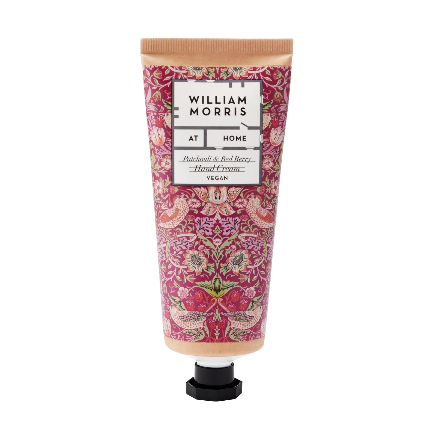 William Morris At Home Patchouli & Red Berry Hand Cream | Enriched With Shea Butter & Essential Oils | Cruelty Free & Vegan Friendly | 100ml