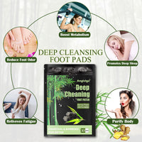 Angivlga Detox Foot Patches, 10 Pcs Deep Cleansing Detox Foot Pads to Remove Deep Cleansing Toxins with Bamboos and Ginger Powder for Stress Relief, Deep Sleep&Enhance Blood Circulation for Sleep Aid