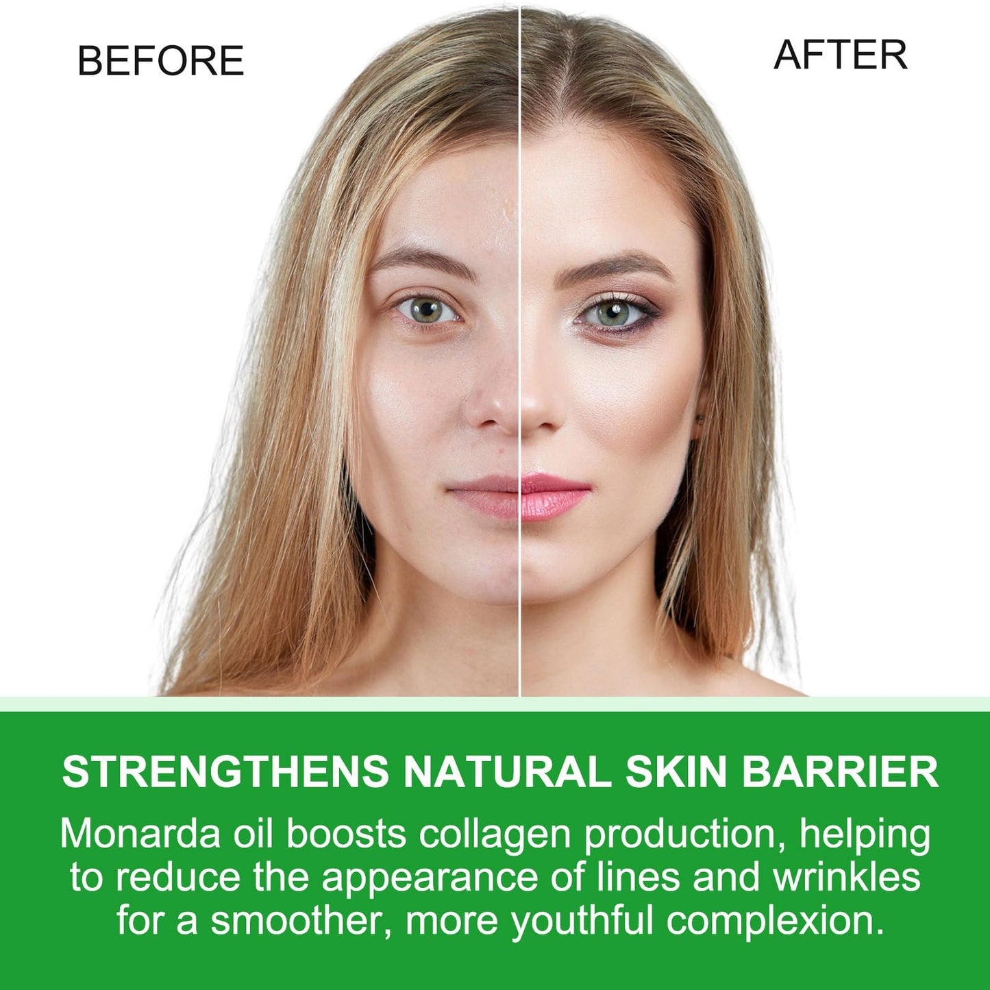 Monarda Essential Oil for Hair Growth,100% Pure & Natural Monarda Oil for Healthier Thicker Fuller Hair,Eliminate Hair Split Ends, Repairs Damaged Hair & Skin For Men & Women 60ml