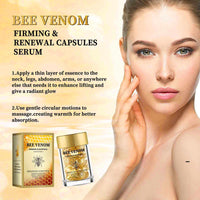 IZBEAUVO Bee Venom Firming & Renewal Capsule, Bee Venom Firming Serum, Anti Aging Serum for Women, Day and Night Serum Capsules, Natural Vegan Formula for Wrinkles, Sagging Skin & Stretch Marks