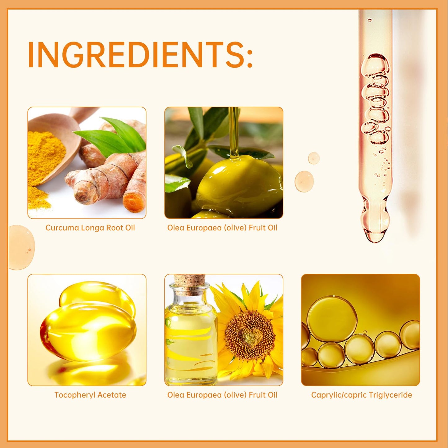 Turmeric Face Serum,20% Vitamin C Serum For Face Serum,Natural Turmeric Oil Skin Care,&Anti Aging&Wrinkle Face Serum,Impove Dark Spots Moisturizing Erase Fine Lines(Vitamin C+Turmeric)