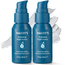 Harry's Hydrating Night Lotion, Night Moisturiser for Face, Lightweight 50ml, 2 Pack