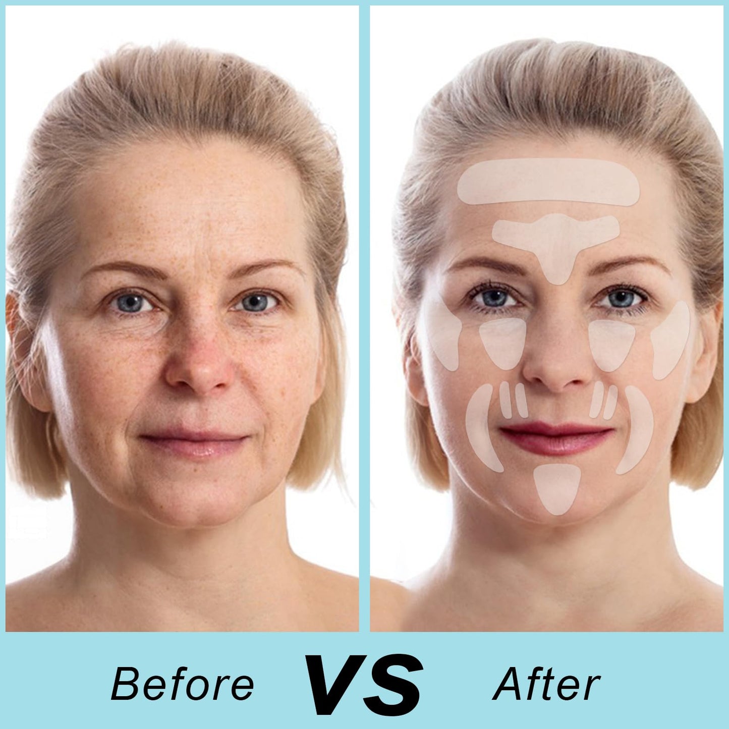 wimony 256 Pcs Wrinkle Patches,Facial Wrinkle Patches,Wrinkle Remover Strips,Pure Collagen Anti Wrinkle Patches,Wrinkles Treatment Patches,Smooth Eye,Mouth,Forehead Wrinkles,Moisturize Forehead&Between Eyes
