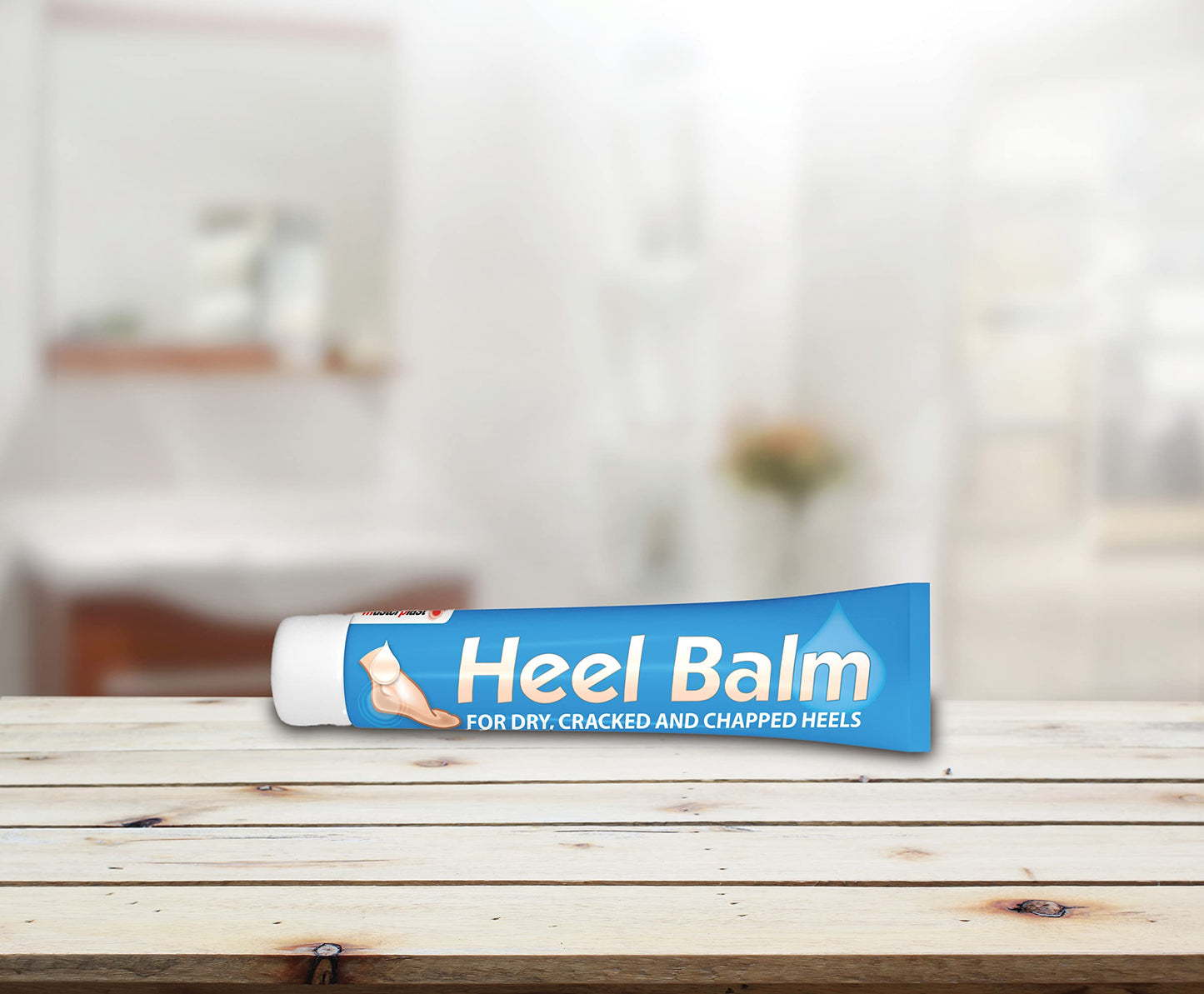 Masterplast Heel Balm | Moisturising Repair Cream for Dry, Cracked and Chapped feet | Hydrating Foot Cream - Fragrance Free (70g Tube)