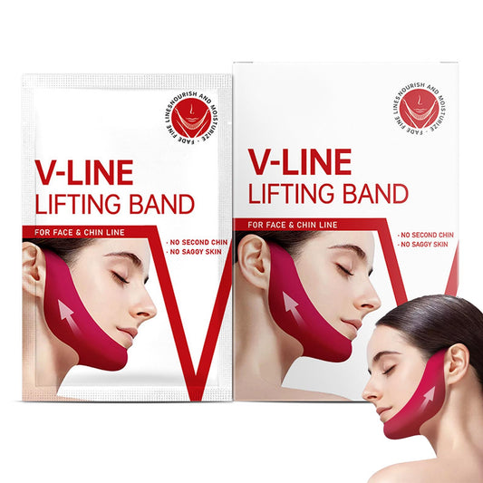 COWANIEE 5 Pcs Chin Lift Mask, Double Chin Lifting Mask for Women
