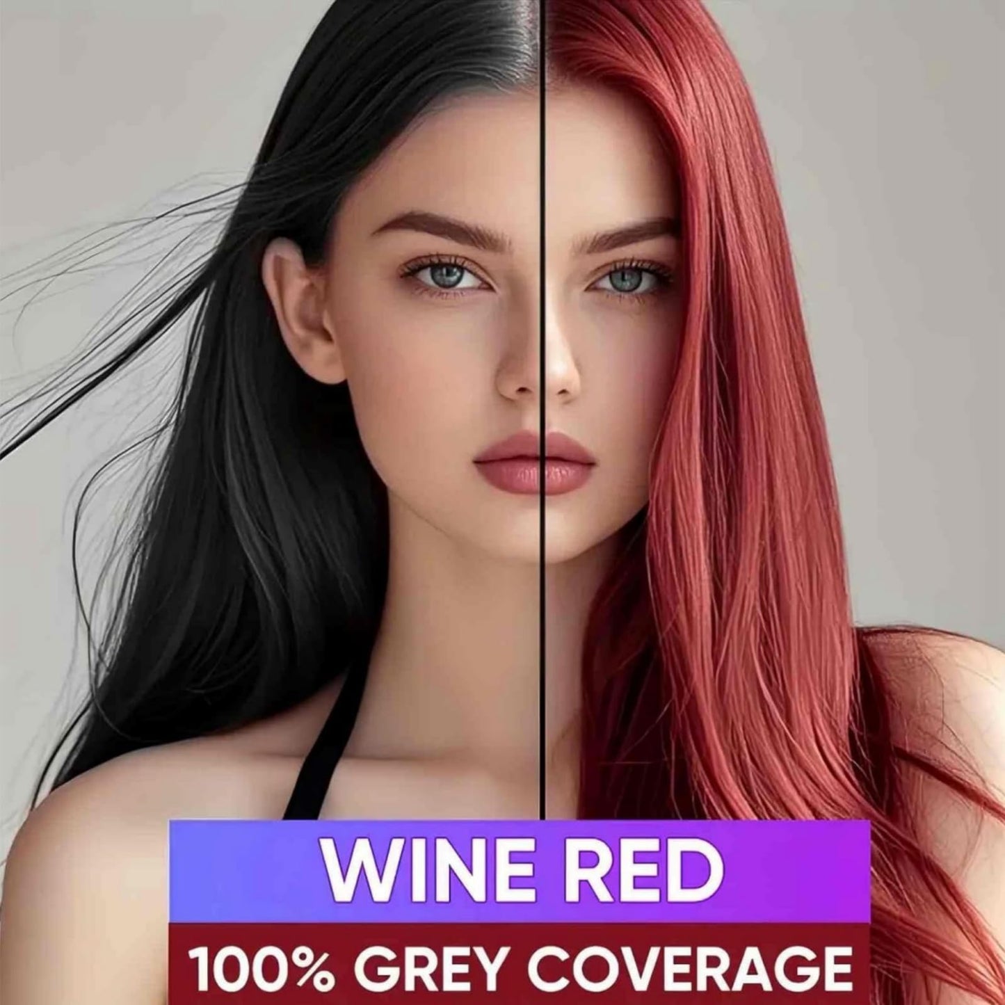 SingHao Polar Hair Dye Shampoo,3-In-1 Sham/poo for Color Treated H/air,Ha/ir Colour Sha/mpoo for Grey Hai/r Coverage,Home Hair D/ye Pu/re Plant Extract,Ha/ir Care Instant Dye Sh/ampoo,Anti Grey Shampoo(Red)