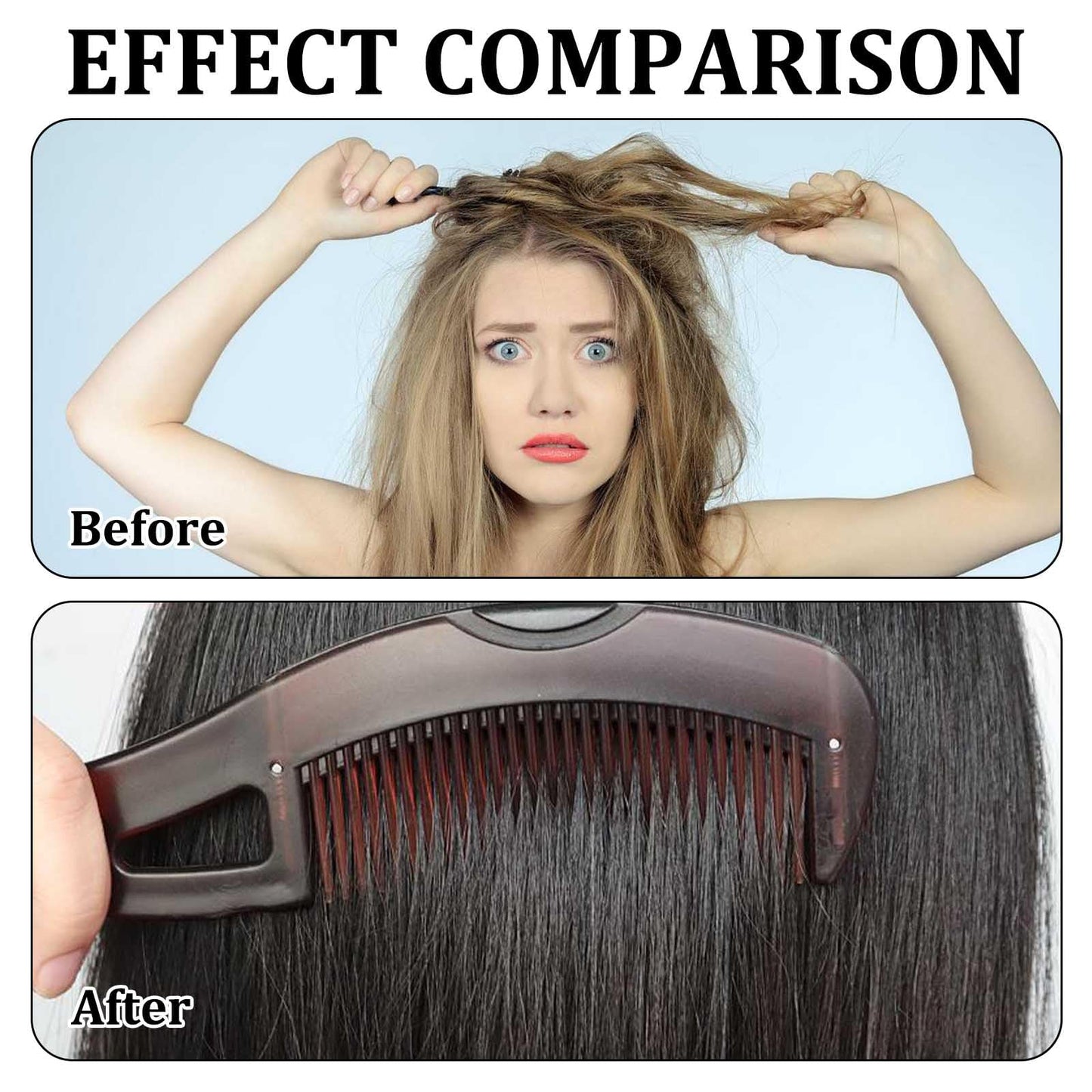 Anmahe 4 PCS Massage Dandruff Comb Remover,2 Brown Hollow Tooth Comb with 2 Orange Scalp Brush,Fine Tooth Comb for Dandruff,Easy to Clean,for Dandruff Removal and Tangled Hair