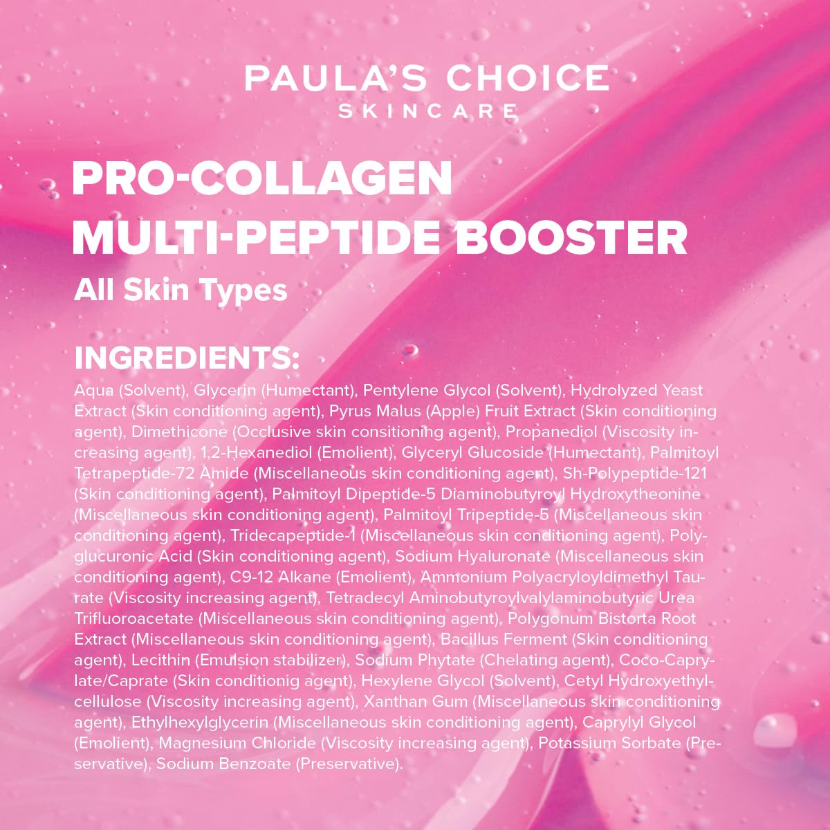 PAULA'S CHOICE Paula's Choice Pro - Collagen Multi-Peptide Booster - Peptide Serum Visibly Smooths Fine Lines & Reduces Wrinkles - with Hyaluronic Acids - All Skin Types - 20 ml