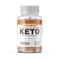 Proper Keto - Natural Weight Management - 60 Capsules - Vegan,Support for Men & Women - 1 Month Supply